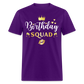 BIRTHDAY SQUAD UNISEX SHIRT - purple