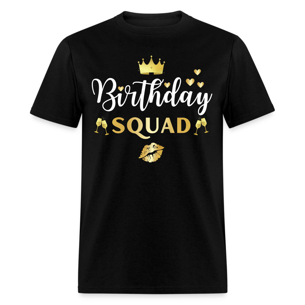 BIRTHDAY SQUAD UNISEX SHIRT - black