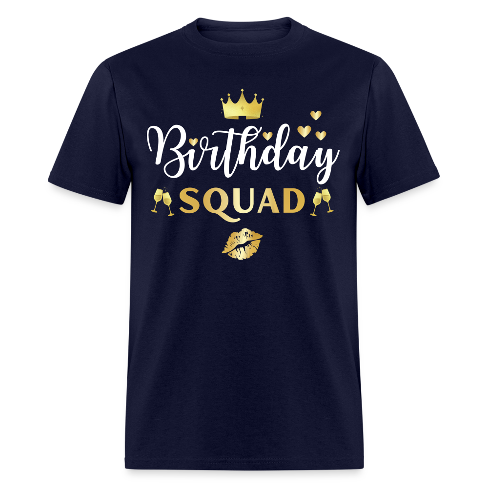 BIRTHDAY SQUAD UNISEX SHIRT - navy