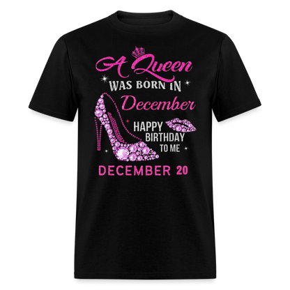 20TH DECEMBER QUEEN UNISEX SHIRT - black