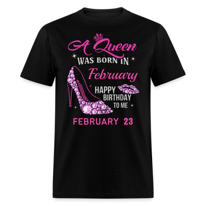 23RD FEBRUARY QUEEN UNISEX SHIRT - black