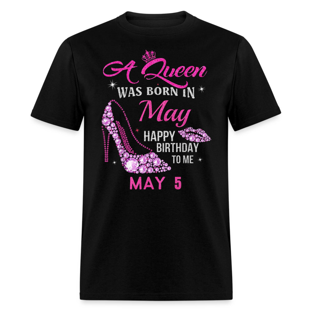 5TH MAY QUEEN UNISEX SHIRT - black