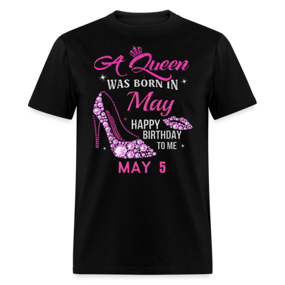 5TH MAY QUEEN UNISEX SHIRT - black