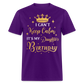 I CAN'T KEEP CALM IT'S MY DAUGHTER'S BIRTHDAY UNISEX SHIRT - purple