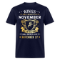 27TH NOVEMBER KING UNISEX SHIRT - navy