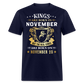25TH NOVEMBER KING UNISEX SHIRT - navy