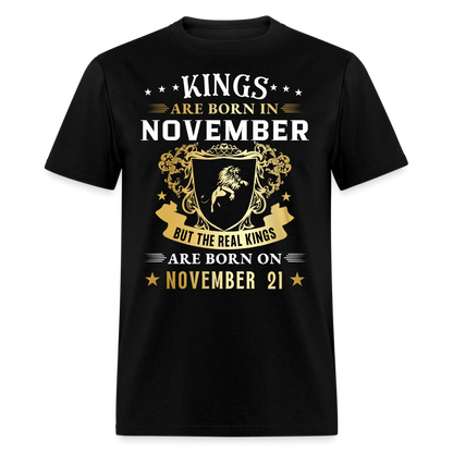 21ST NOVEMBER KING UNISEX SHIRT - black