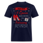 PERSONALIZABLE FEBRUARY BIRTHDAY UNISEX T-SHIRT - navy