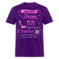 PERSONALIZABLE STEPPING BIRTHDAY UNISEX SHIRT - purple