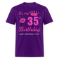 MY 35TH BIRTHDAY UNISEX SHIRT - purple