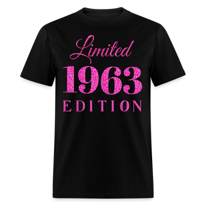 LIMITED EDITION 1963-60 FRONT AND BACK DESIGN UNISEX SHIRT - black