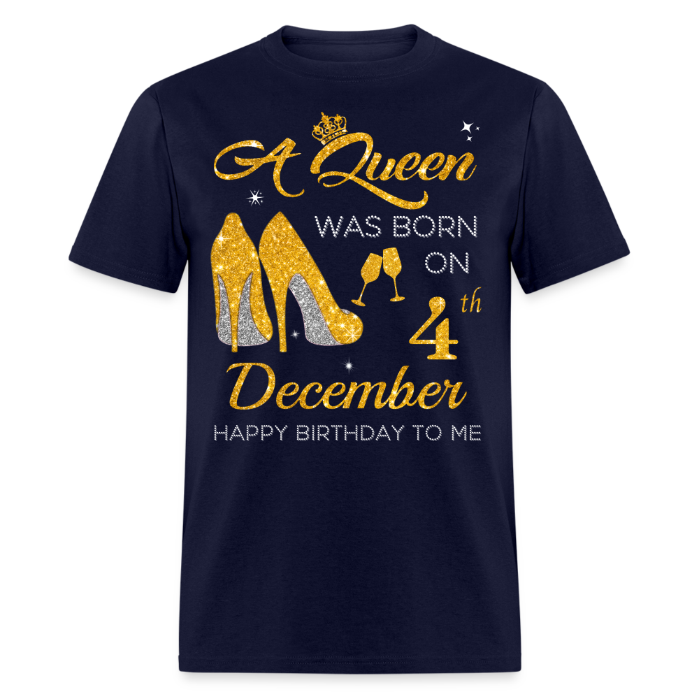DECEMBER QUEEN 4TH UNISEX SHIRT - navy