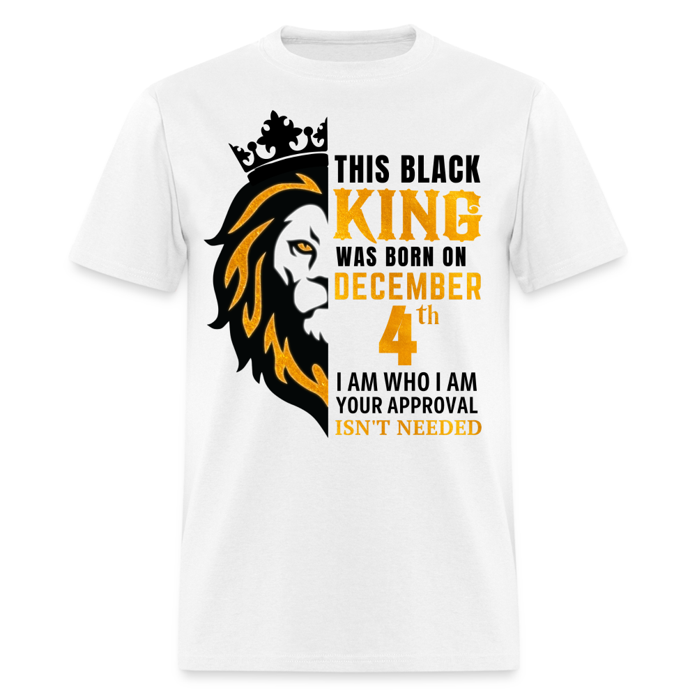 4TH DECEMBER BLACK KING SHIRT - white