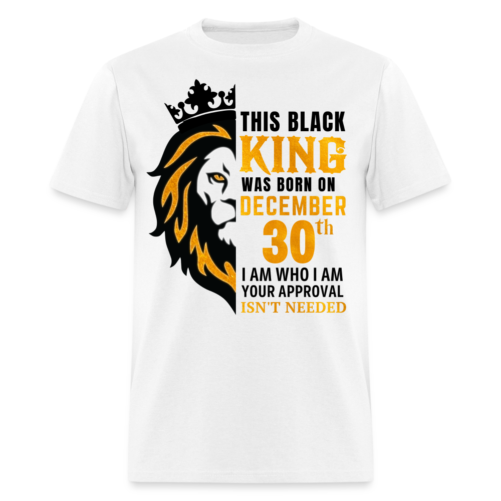 30TH DECEMBER BLACK KING SHIRT - white