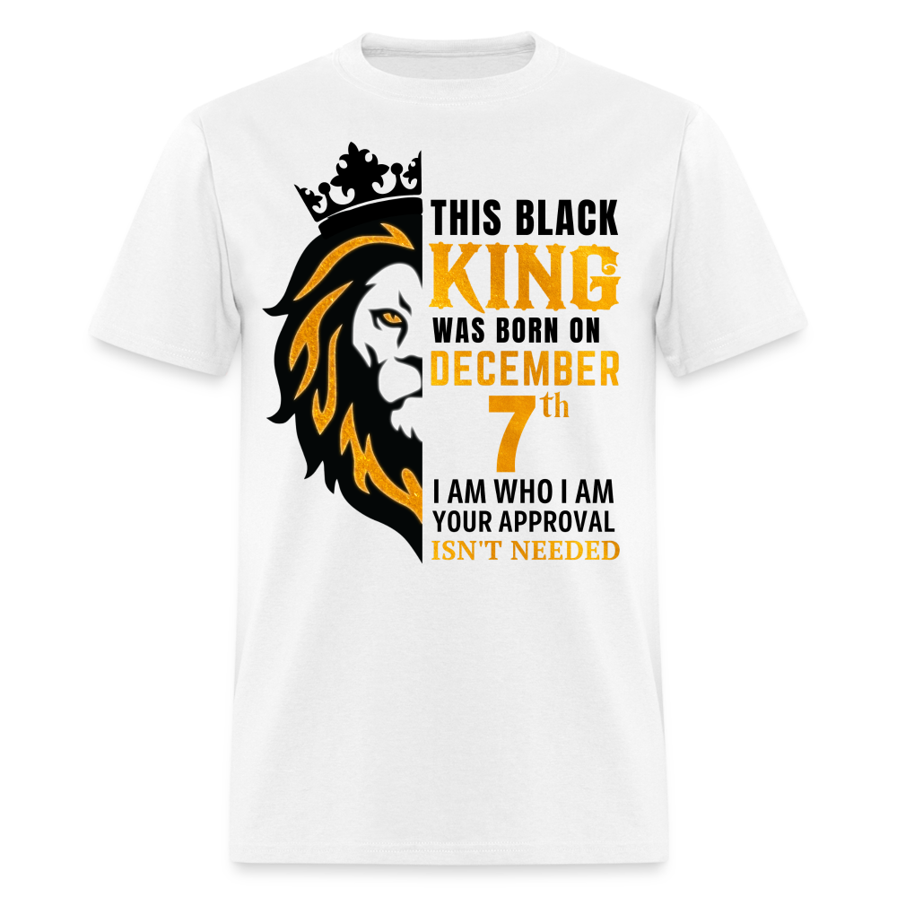 7TH DECEMBER BLACK KING SHIRT - white