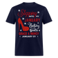 JANUARY 1ST GRACE AND MERCY UNISEX SHIRT - navy