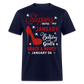 JANUARY 6TH GRACE AND MERCY UNISEX SHIRT - navy