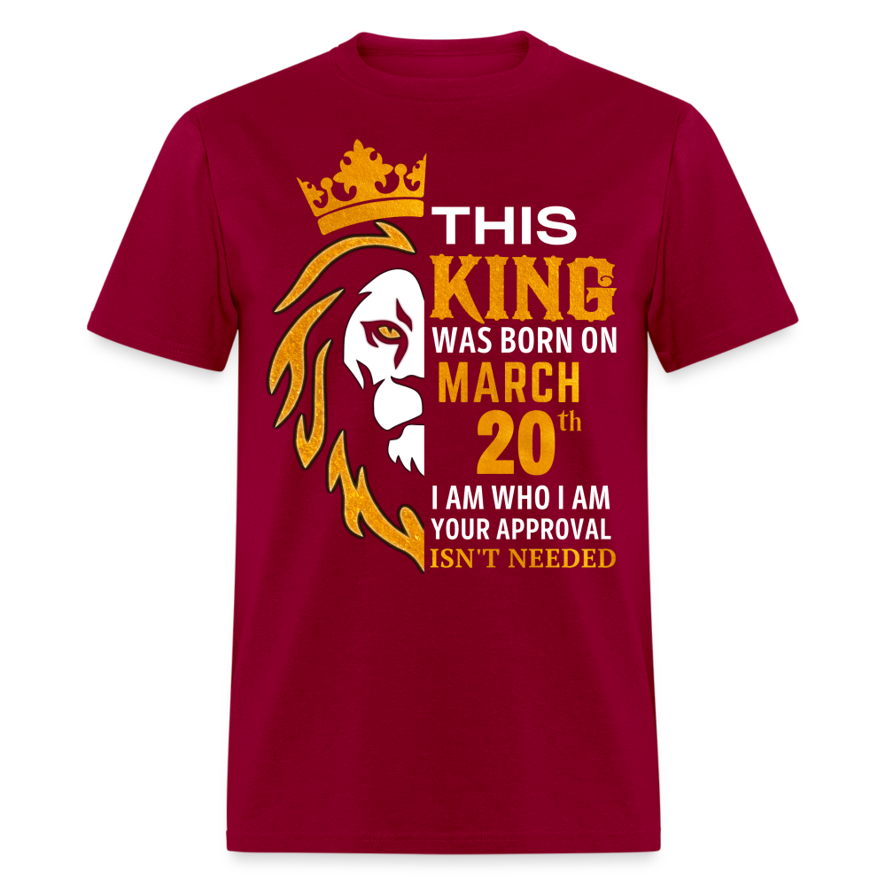 KING 20TH MARCH - dark red