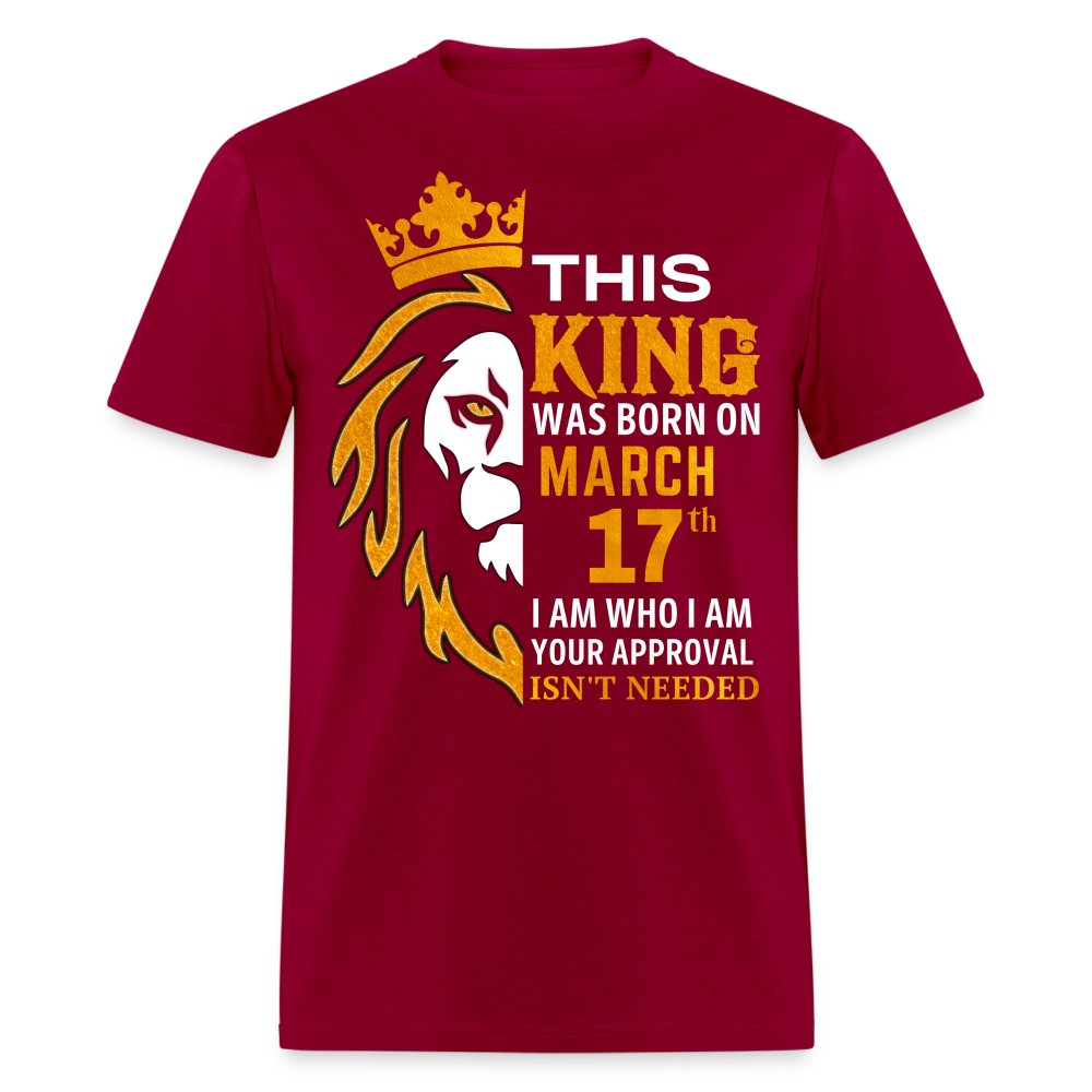 KING 17TH MARCH - dark red