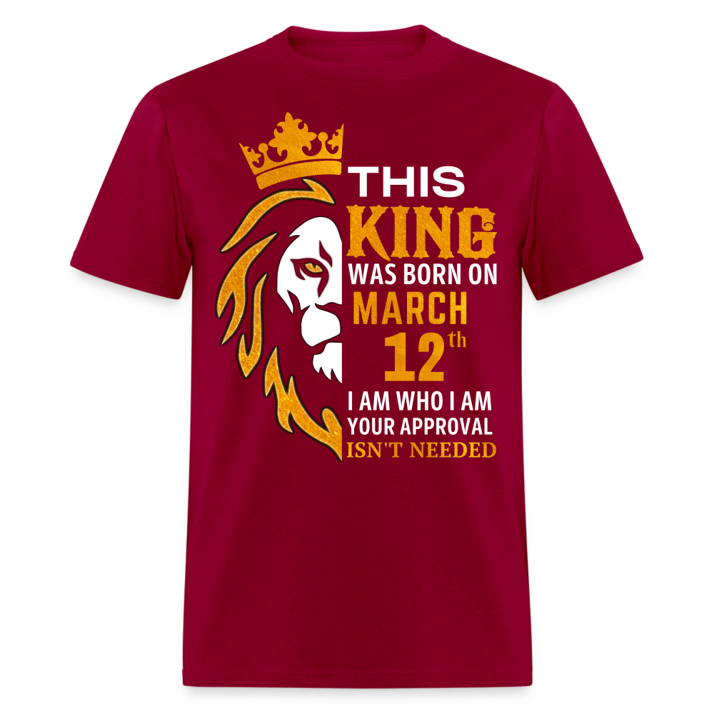 KING 12TH MARCH - dark red