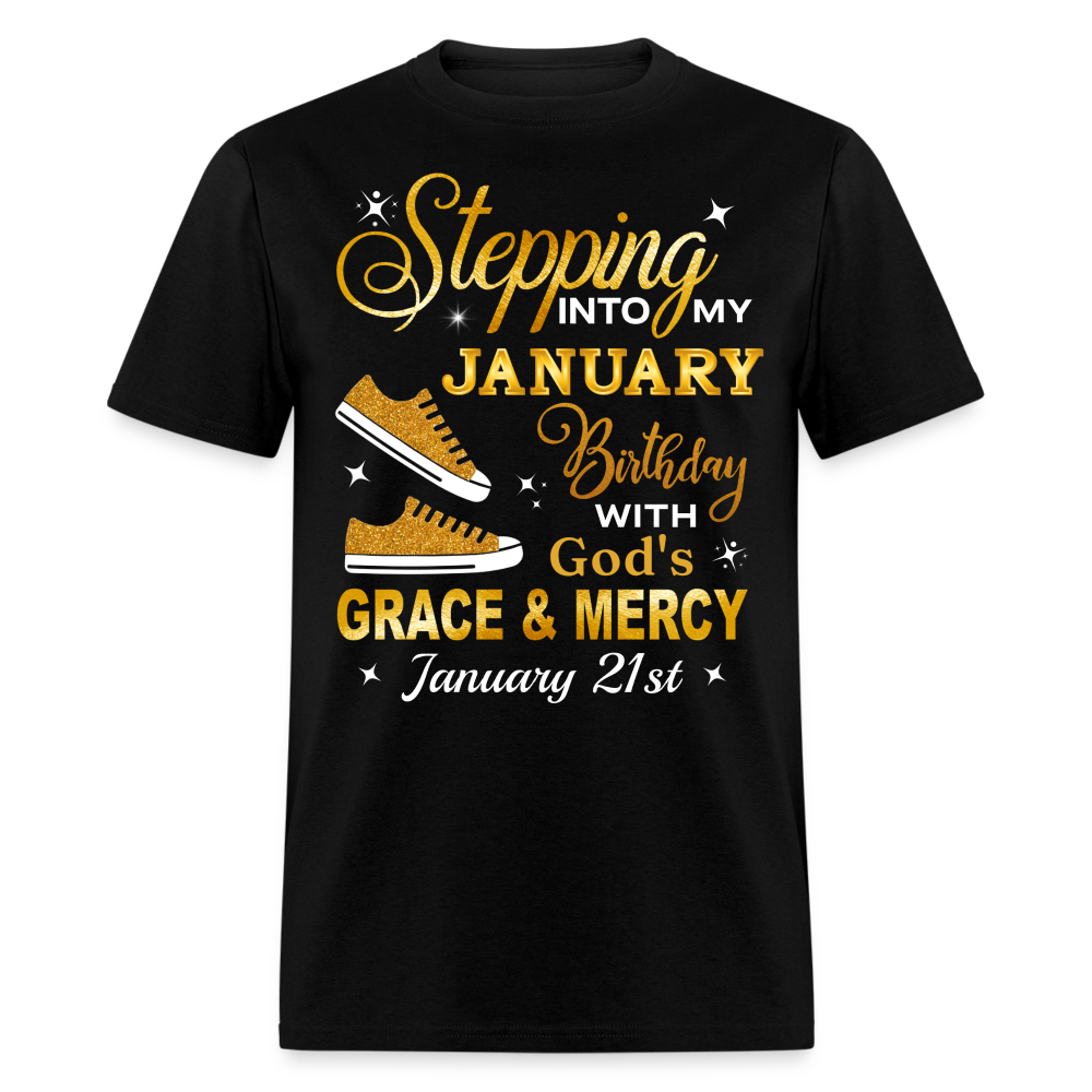 21ST JANUARY GOD'S GRACE SHIRT - black