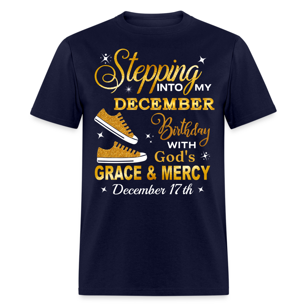 17TH DECEMBER GOD'S GRACE SHIRT - navy