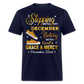 22ND DECEMBER GOD'S GRACE SHIRT - navy