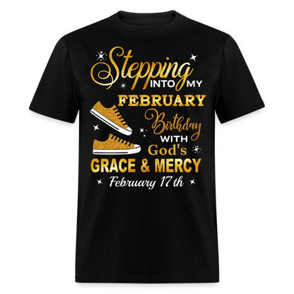 17TH FEBRUARY GOD'S GRACE SHIRT - black