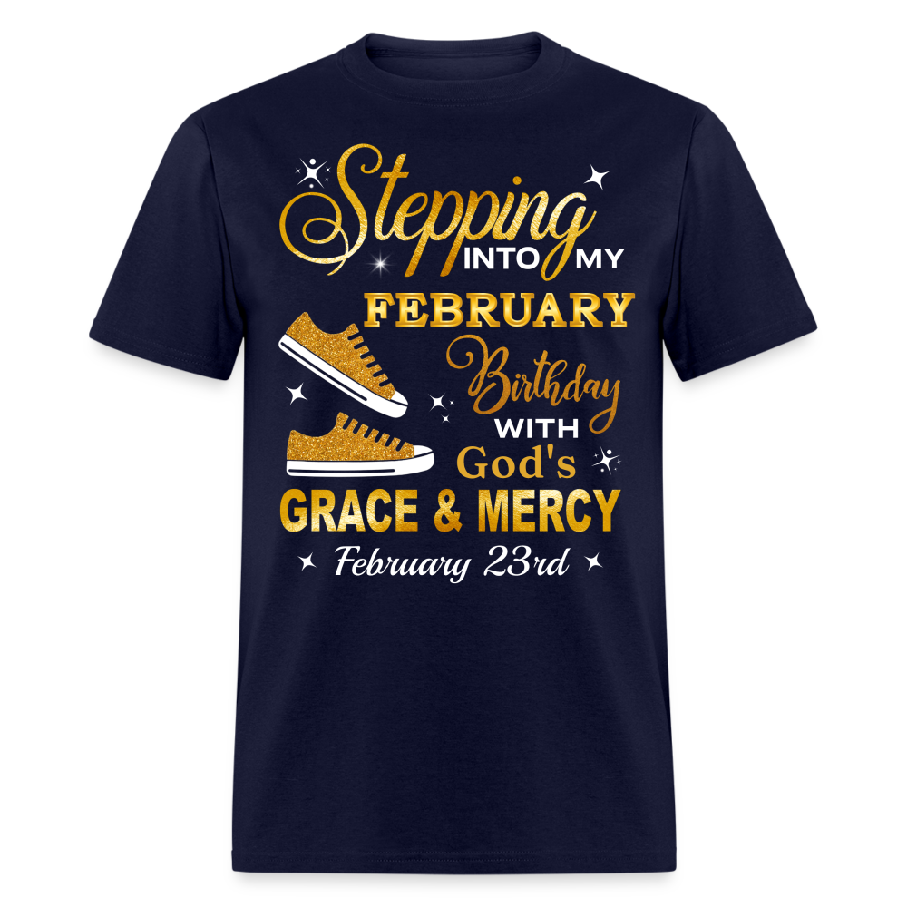 23RD FEBRUARY GOD'S GRACE SHIRT - navy