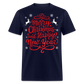 MERRY CHRISTMAS AND HAPPY NEW YEAR SHIRT - navy