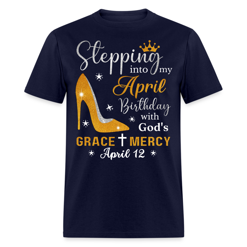 12TH APRIL GRACE AND MERCY UNISEX SHIRT - navy