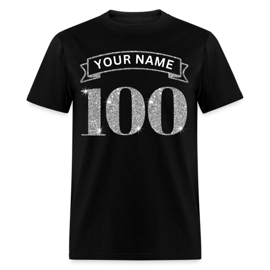 PERSONALIZABLE 100 SHIRT - black