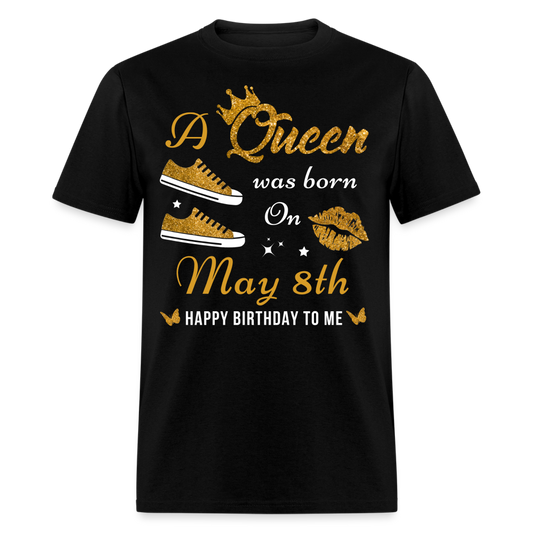 QUEEN 8TH MAY UNISEX SHIRT - black