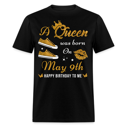 QUEEN 9TH MAY UNISEX SHIRT - black
